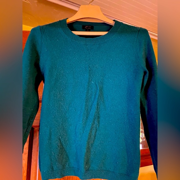 JC Crew 100 percent cashmere juniper green sweater size s - Picture 4 of 4